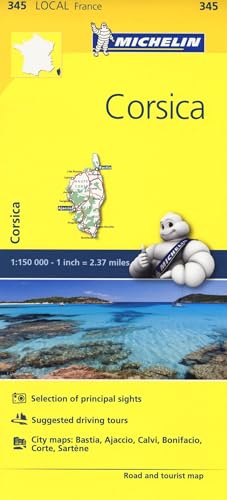 Corse-du-Sud, Haute-Corse - Michelin Local Map 345: Map (Mapas Local Michelin)