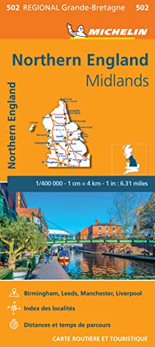 England Northern / Midlands (502): Wegenkaart Schaal 1 : 400.000 (Regionale kaarten Michelin, Band 502) England Northern / Midlands (502): Wegenkaart Schaal 1 : 400.000 (Regionale kaarten Michelin, Band 502)