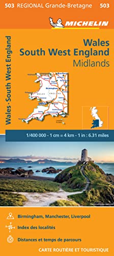 Wales / Midlands / England South-West (503): Wegenkaart Schaal 1 : 400.000 (Regionale kaarten Michelin, Band 503) Wales / Midlands / England South-West (503): Wegenkaart Schaal 1 : 400.000 (Regionale kaarten Michelin, Band 503)