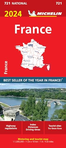 France 2024 - Michelin National Map 721: Map France 2024 - Michelin National Map 721: Map