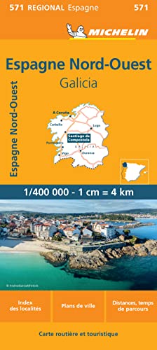 GALICIA 11571 CARTE ' REGIONAL ' MICHELIN KAART: Wegenkaart Schaal 1 : 400.000 (Regionale kaarten Michelin) von MICHELIN