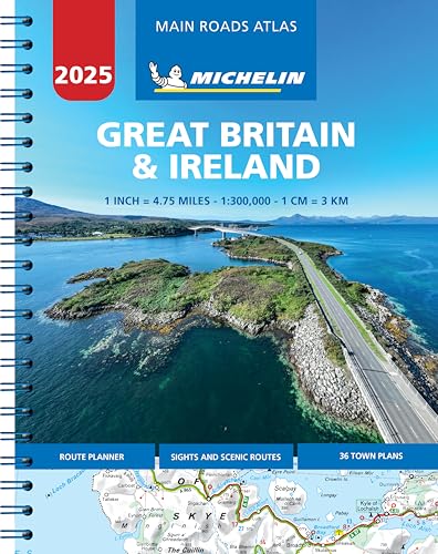 Great Britain & Ireland 2025 - Mains Roads Atlas (A4-Spiral) von Michelin Editions des Voyages
