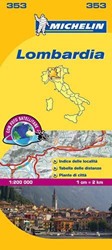 Lombardia - Michelin Local Map 353 (Mapas Local Michelin)
