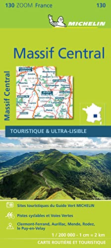 MASSIF CENTRAL 11130 CARTE MICHELIN KAART ZOOM