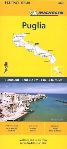 Michelin Apulien: Puglia 363 (MICHELIN Localkarten) von Michelin, Vertrieb durch GRÄFE UND UNZER VERLAG GmbH