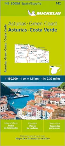 Michelin Asturias, Costa Verde: Straßen- und Tourismuskarte 1:500.000 (MICHELIN Zoomkarten)