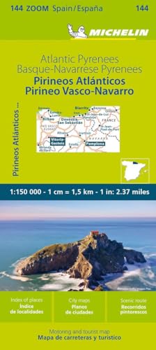 Michelin Atlantische Pyrenäen: Straßen- und Tourismuskarte 1:150.000; Auflage 2023 (MICHELIN Zoomkarten) von Gräfe und Unzer