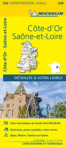Michelin Burgund Ost: Straßen- und Tourismuskarte 1:150.000 (MICHELIN Localkarten)