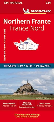 Michelin Frankreich Nord: Straßen- und Tourismuskarte 1: 1 000 000 (MICHELIN Nationalkarten)