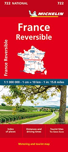 Michelin Frankreich doppelseitig: Straßen- und Tourismuskarte 1: 1 000 000 (MICHELIN Nationalkarten) von Michelin, Vertrieb durch GRÄFE UND UNZER VERLAG GmbH