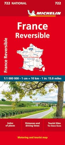 Michelin Frankreich doppelseitig: Straßen- und Tourismuskarte 1: 1 000 000 (MICHELIN Nationalkarten)