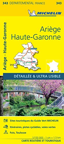 Michelin Garonne-Tal - Pays de Foix: Straßen- und Tourismuskarte 1:150.000 (MICHELIN Localkarten) von MICHELIN