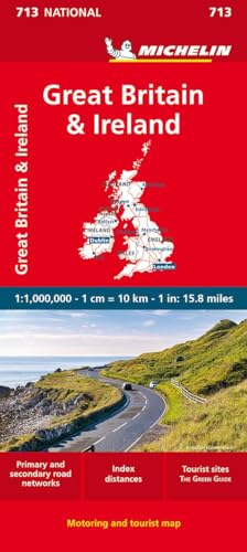 Michelin Großbritannien / Irland: Straßen- und Tourismuskarte 1: 1 000 000 (MICHELIN Nationalkarten)