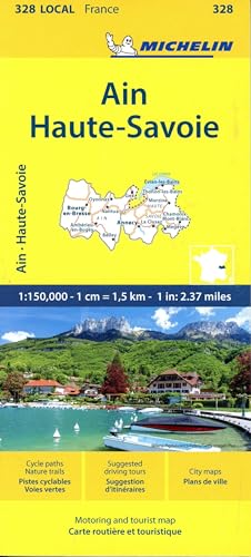Michelin Hochsavoyen: Straßen- und Tourismuskarte 1:150.000 (MICHELIN Localkarten)