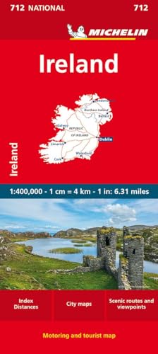 Michelin Irland: Straßen- und Tourismuskarte Autoren (MICHELIN Nationalkarten)