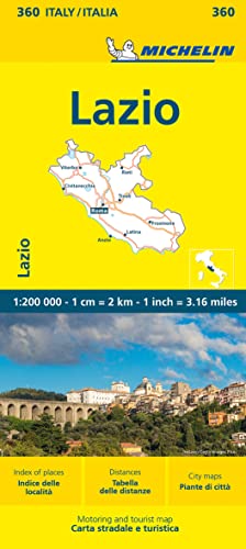 Michelin Latium: Straßen- und Tourismuskarte 1:200.000 (MICHELIN Localkarten)