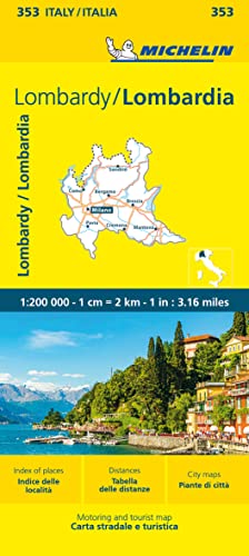 Michelin Lombardei: Straßen- und Tourismuskarte 1:200.000 (MICHELIN Localkarten) von Michelin, Vertrieb durch GRÄFE UND UNZER VERLAG GmbH