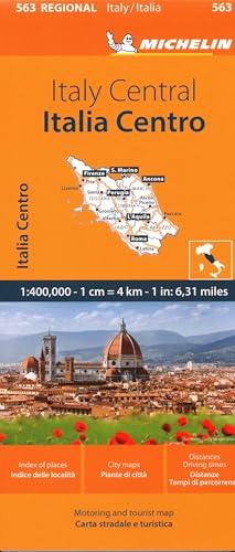 Michelin Map Italy: Central Map 563 (Maps/Regional Michelin) von MICHELIN