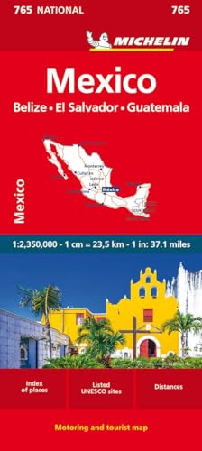 Michelin Mexiko: Straßen- und Tourismuskarte 1:1.250.000 (MICHELIN Nationalkarten)
