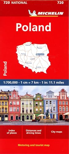 Michelin Polen: Straßen- und Tourismuskarte 1:700.000 (MICHELIN Nationalkarten)