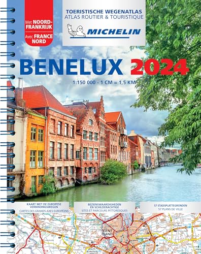 Michelin Straßenatlas Benelux mit Spiralbindung: wegenatlas Schaal 1 : 150.000 (MICHELIN Atlanten) von Michelin, Vertrieb durch GRÄFE UND UNZER VERLAG GmbH