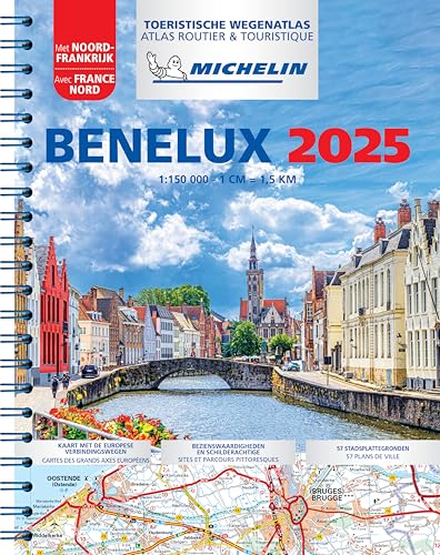 Michelin Straßenatlas Benelux mit Spiralbindung: wegenatlas Schaal 1 : 150.000 (Michelin Atlassen) von Michelin, Vertrieb durch GRÄFE UND UNZER VERLAG GmbH