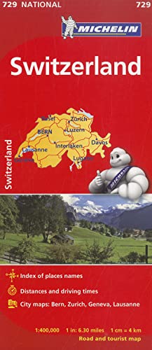 Michelin Switzerland Map 729 (Mapas National Michelin) von MICHELIN TRAVEL PUBN