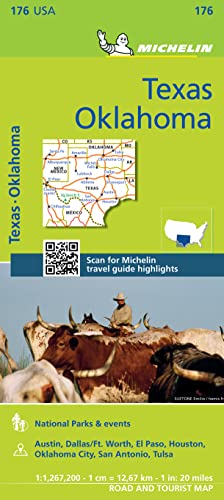 Michelin Texas, Oklahoma Map (Michelin USA, Band 176)