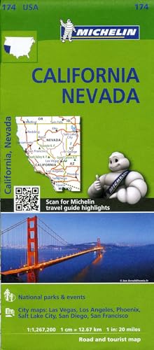 Michelin USA California, Nevada Map 174 (Michelin Zoom USA Maps, Band 174)