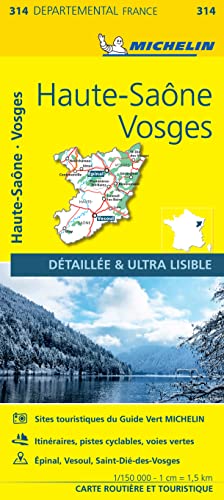Michelin Vogesen: Straßen- und Tourismuskarte 1:150.000 (MICHELIN Localkarten) von MICHELIN