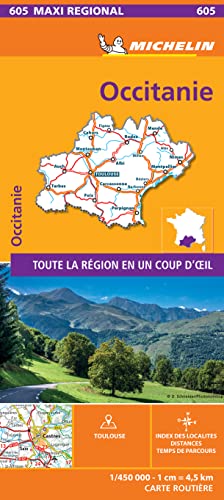 OCCITANIE, France - Michelin Maxi Regional Map 605: Map (France Maxi Regional)