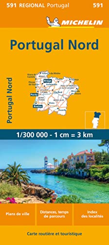 Michelin Portugal Nord: Wegenkaart Schaal 1 : 300.000 (MICHELIN Regionalkarten, Band 591) von Gräfe und Unzer