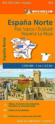 Pais Vasco, Navarra, La Rioja - Michelin Regional Map 573: Map (Michelin Regional Maps)