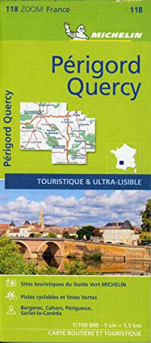 Michelin Périgord, Quercy: Straßen- und Tourismuskarte 1:150.000 (MICHELIN Zoomkarten)