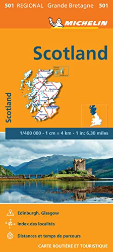 Scotland (501): Wegenkaart Schaal 1 : 400.000 (Regionale kaarten Michelin, Band 501)