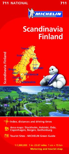 Scandinavia & Finland - Michelin National Map 711 (Mapas National Michelin)
