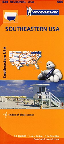 Southeastern USA - Michelin Regional Map 584 (Michelin Regional Maps)