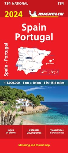 Spain & Portugal 2024 - Michelin National Map 734: Map