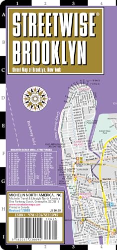 Streetwise Brooklyn Map - Laminated City Center Street Map of Brooklyn, New York: City Plans