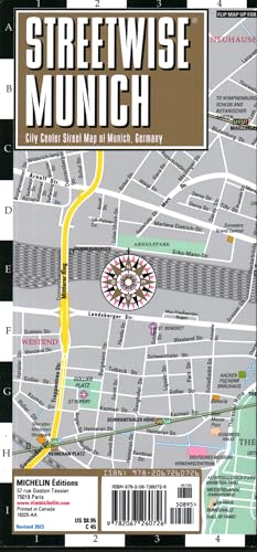 Streetwise Munich Map: City Center Street Map of Munich, Germany (Michelin Streetwise Maps) von Michelin Editions des Voyages