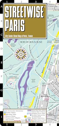 Streetwise Paris Map - Laminated City Center Street Map of Paris, France: City Plans (Michelin Streetwise Maps)