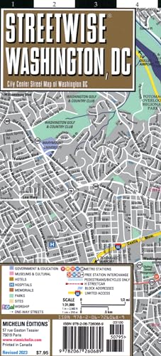 Streetwise Washington Dc Map - City Center Street Map of Washington, Dc (Michelin Streetwise Maps) von Michelin Editions des Voyages