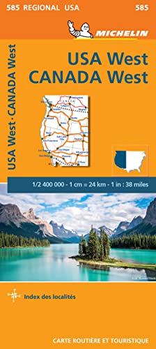 USA WEST , CANADA WEST 11585 CARTE ' REGIONAL ' MI von MICHELIN