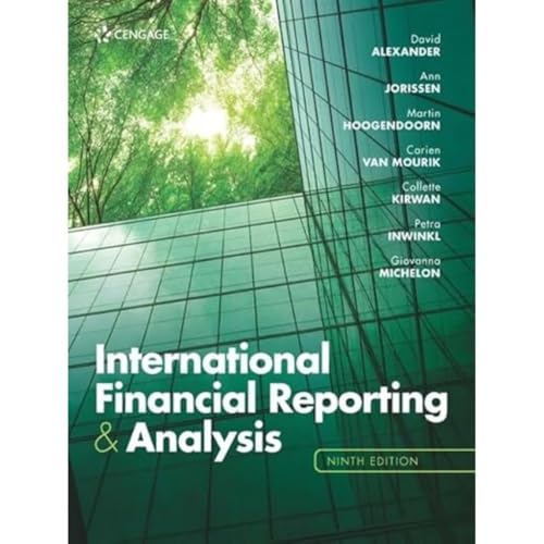 International Financial Reporting and Analysis von Cengage Learning EMEA