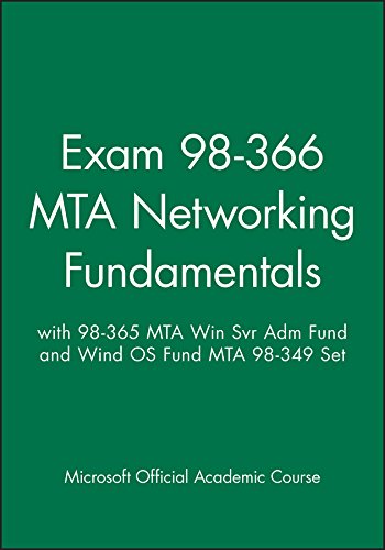 Exam 98-366 Mta Networking Fundamentals With 98-365 Mta Win Svr Adm Fund and Wind OS Fund Mta 98-349 Set