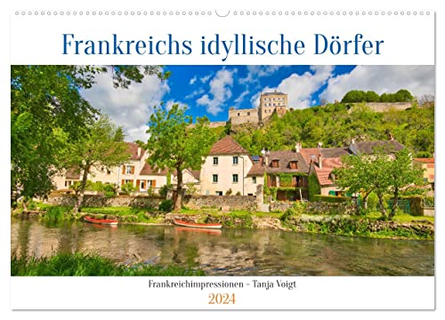 Frankreichs idyllische Dörfer (Wandkalender 2024 DIN A2 quer), CALVENDO Monatskalender