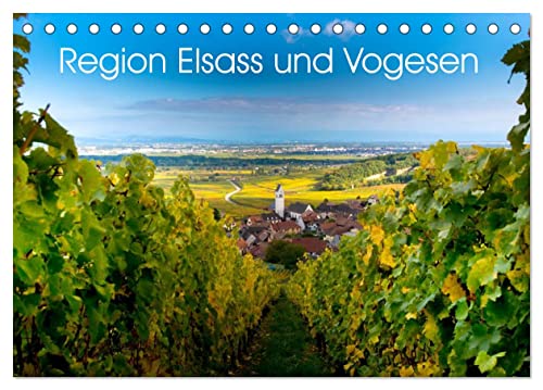 Region Elsass und Vogesen (Tischkalender 2024 DIN A5 quer), CALVENDO Monatskalender von CALVENDO