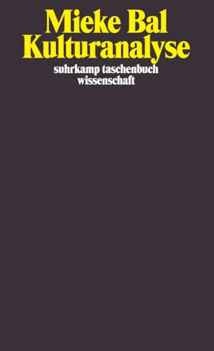 Kulturanalyse: Hrsg. u. Nachw. v. Thomas Fechner-Smarsly u. Sonja Neef (suhrkamp taschenbuch wissenschaft) von Suhrkamp Verlag