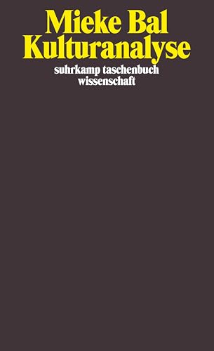 Kulturanalyse: Hrsg. u. Nachw. v. Thomas Fechner-Smarsly u. Sonja Neef (suhrkamp taschenbuch wissenschaft)