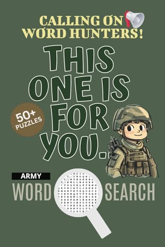 Army Word Search Puzzle Book: Word Searches With Easy To Read Print About Army, Army Jigsaw Puzzle, Army Puzzle Game | 6x9 Inches, 110 Pages | 50+ ... Vacations, Holidays And Free Times Army Word Search Puzzle Book: Word Searches With Easy To Read Print About Army, Army Jigsaw Puzzle, Army Puzzle Game | 6x9 Inches, 110 Pages | 50+ ... Vacations, Holidays And Free Times von Independently published